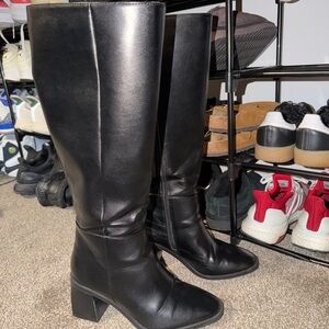 Mix No. 6 Black Over the Knee Boots